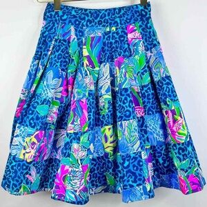 Lilly Pulitzer Pink Pleated Skater Skirt Resort Wear